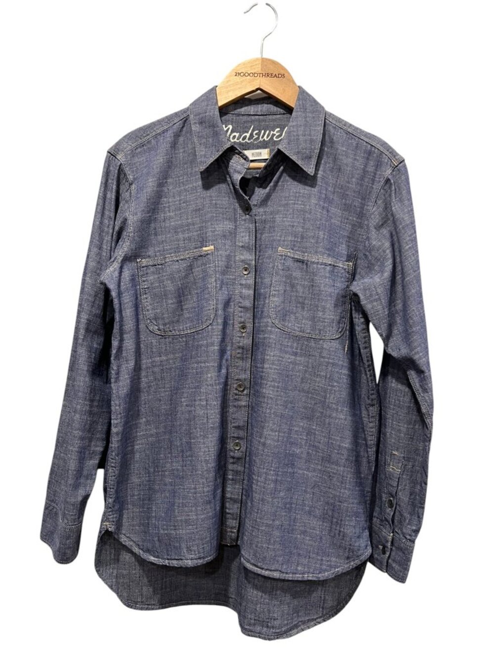 Madewell Chambray Button-Down Shirt, M